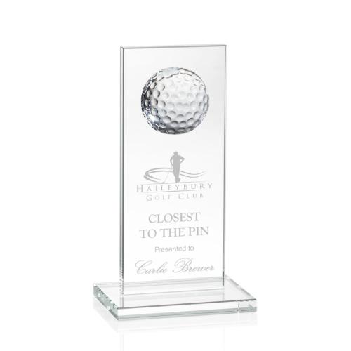 Corporate Awards - Sarnia Golf Clear Rectangle Crystal Award