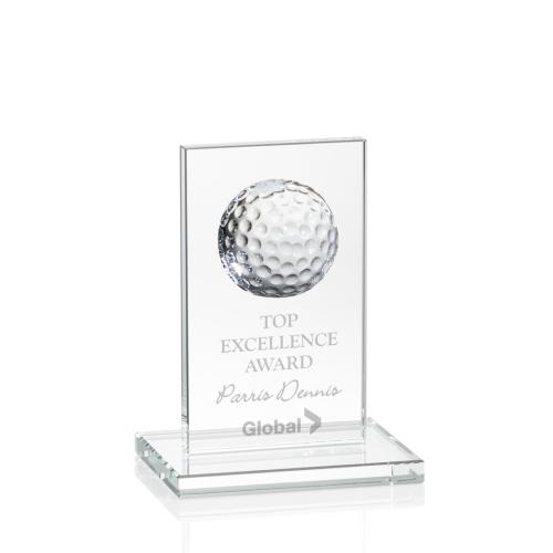 Corporate Awards - Sarnia Golf Clear Rectangle Crystal Award