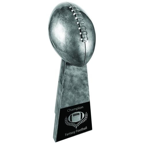 Corporate Awards - Sports Awards & Player Recognition Trophies - Silver Resin Football Trophy