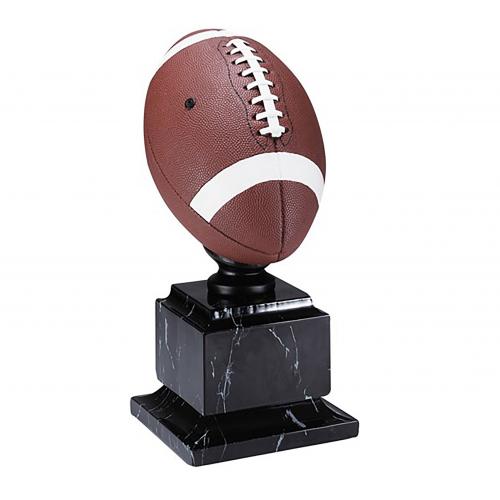 Corporate Awards - Marble & Granite Corporate Awards - Classic Football Trophy on Black Marble Wood Base