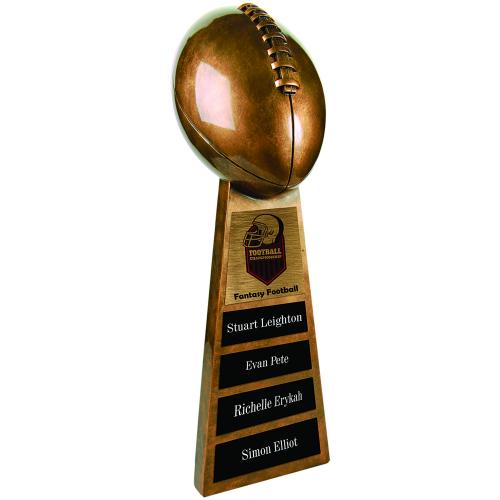 Corporate Awards - Sports Awards & Player Recognition Trophies - Gold Resin Football Trophy