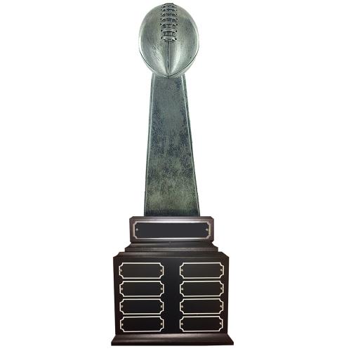 Corporate Awards - Sports Awards & Player Recognition Trophies - Silver Perpetual 22.5''Fantasy Football Trophy