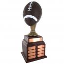 Pepetual 20'' Football Trophy with Multiple Plates