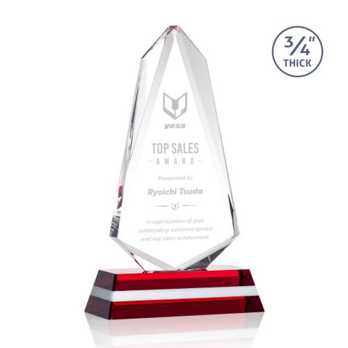 Corporate Awards - Fogacci Arch & Crescent Crystal Award