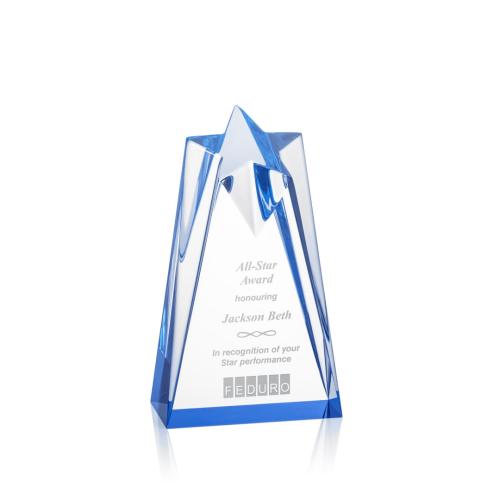 Corporate Awards - Rosina Star Blue Acrylic Award