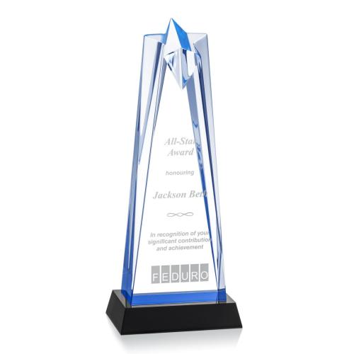 Corporate Awards - Rosina Star Blue on Base Acrylic Award