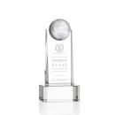 Sherbourne Globe Clear on Base Obelisk Crystal Award