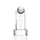 Dunbar Golf Clear on Base Obelisk Crystal Award