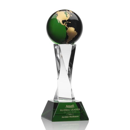 Corporate Awards - Crystal Awards - Globe Awards  - Langport Globe Green Award