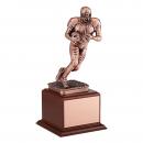 Antique Bronze Electroplated Football Trophy on wood Base