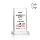 Southport Full Color Clear Rectangle Crystal Award