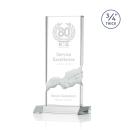 Poole Clear Rectangle Crystal Award