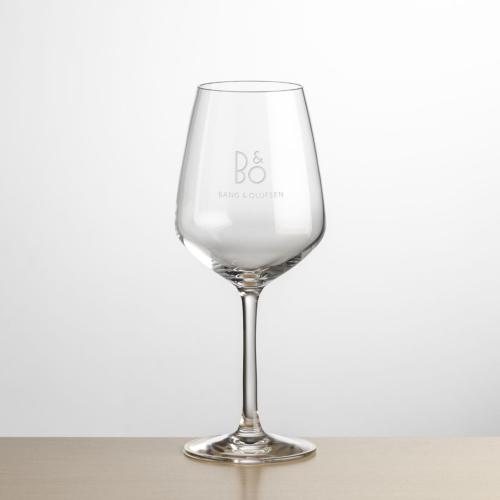 Corporate Recognition Gifts - Etched Barware - Wine Glasses - Mandelay Wine - Deep Etch