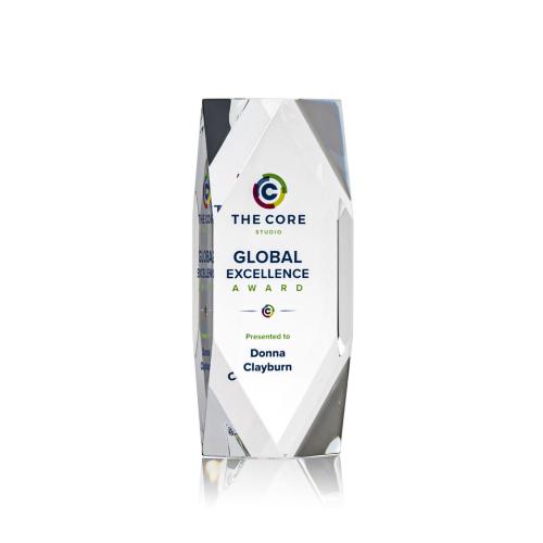 Corporate Awards - Delta Full Color Obelisk Crystal Award