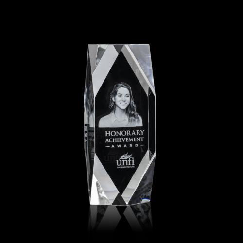 Corporate Awards - Crystal Awards - Delta Obelisk 3D Crystal Award