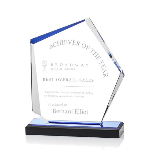 Corporate Awards - Driffield Laser Engraved Peak Acrylic Award