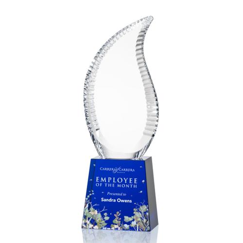 Corporate Awards - Harmony Full Color Flame Crystal Award