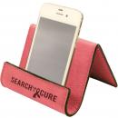 Pink Leatherette Desk Phone Holder