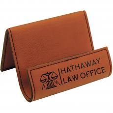 Employee Gifts - Rawhide Leatherette Desk Phone Holder