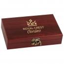 Card and Dice Rosewood Box Set with Gold Accented Corporate Gifts
