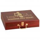 Rosewood Golf Set with Brass Latch Corporate Gifts