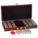 Rosewood Poker Set Personalized Gifts with Brass Latch & Handle