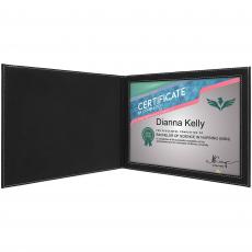 Employee Gifts - Black Leatherette Certificate Holder