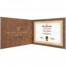Rustic Laserable Leatherete Certificate Holder