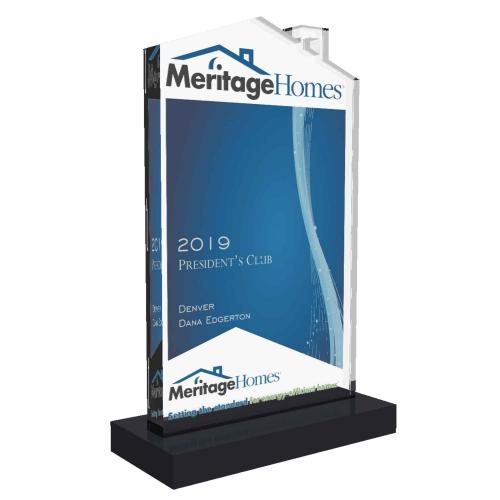 Meritage Homes Custom Acrylic President's Club Award
