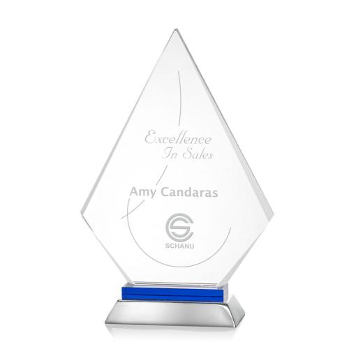 Corporate Awards - Valhalla Blue Diamond Crystal Award