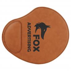 Employee Gifts - Rawhide Engraves Black Laserable Leatherette Mouse Pad
