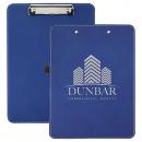 Blue Engraves Silver Laserable Leatherette Clipboard