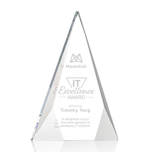 Corporate Awards - Rochester Clear Pyramid Crystal Award