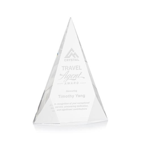 Corporate Awards - Rochester Clear Pyramid Crystal Award