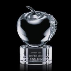 Employee Gifts - Apple Apples on Paragon Base Glass Award