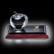 Employee Gifts - Apple Apples on Albion Base Glass Award