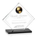 Ferrand Globe Black/Gold Crystal Award