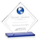 Ferrand Globe Blue/Silver Crystal Award