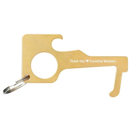 Corporate Awards - Years of Service Awards  - Gold Brass Multi Proportional Keychain Promotional Products