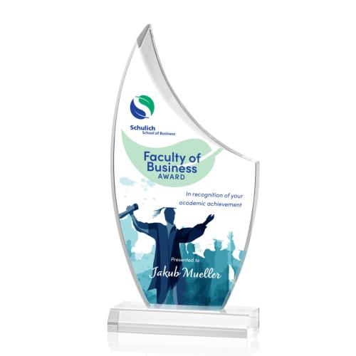 Corporate Awards - Doncaster Full Color Sail Acrylic Award