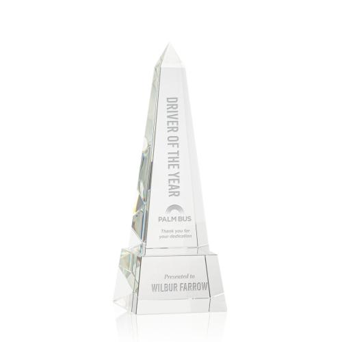 Corporate Awards - Master Obelisk on Base - Clear