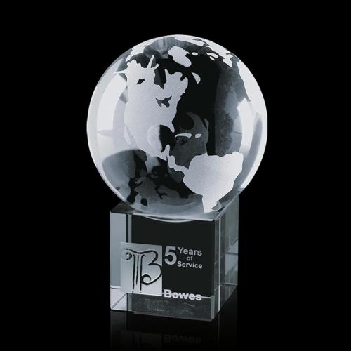 Corporate Awards - Globe Spheres on Cube Award