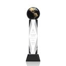 Ripley Globe Black/Gold Crystal Award