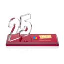 Northam Anniversary Full Color Red Crystal Award