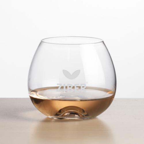 Corporate Recognition Gifts - Etched Barware - Wine Glasses - Boston Brandy Snifter - Deep Etch