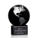 Marcana Globe Black/Silver Crystal Award