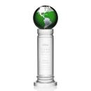 Colverstone Globe Green/Silver Crystal Award