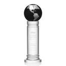 Colverstone Globe Black/Silver Crystal Award