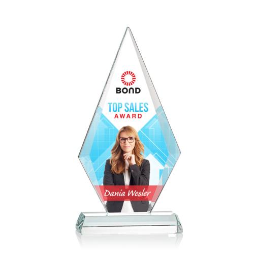 Corporate Awards - Full Color Awards - Capricia Full Color Crystal Award