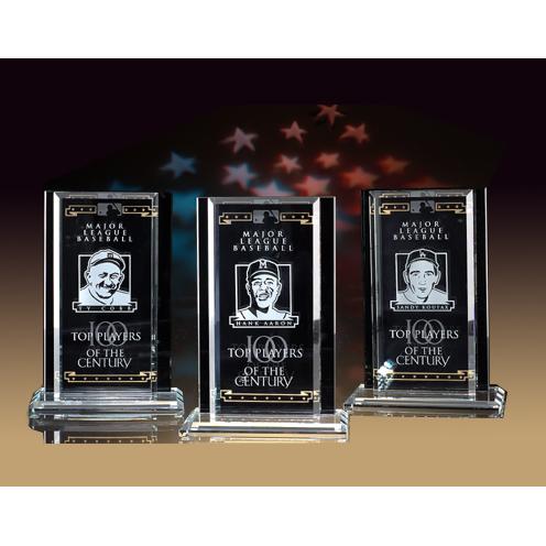 Featured - Custom Crystal Awards Gallery - MLB's Top 100 Players Recognition Awards